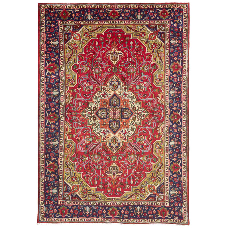 Tabriz 202x302 Cm Tabriz Persia Hand-carded Wool (warp:
