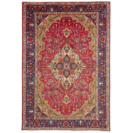 Tabriz 202x302 Cm Tabriz Persia Hand-carded Wool (warp: