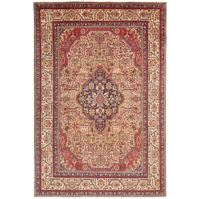 Tabriz 200x302 Cm Tabriz, Persia, Hand-carded Wool (cotton