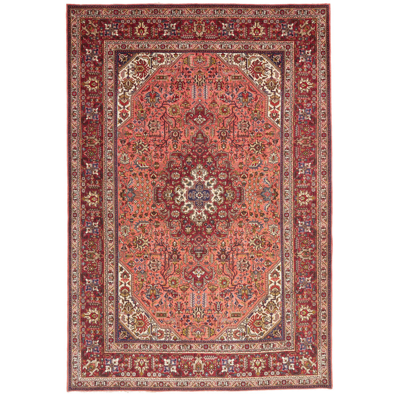 Tabriz 200x294 Cm Tabriz, Persia, Hand-carded Wool (warp: