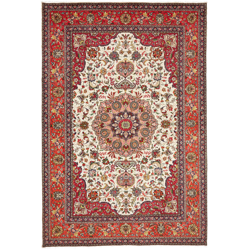 Tabriz 203x298 Cm Tabriz, Persia, Hand-carded Wool (warp: