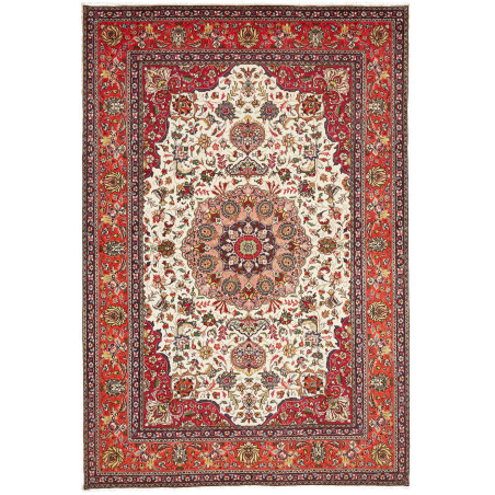 Tabriz 203x298 Cm Tabriz, Persia, Hand-carded Wool (warp: