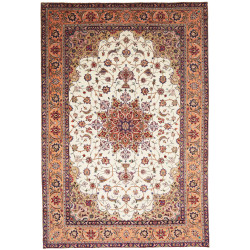 Tabriz 198x294 Cm Tabriz, Persia, Hand-carded Wool (warp: