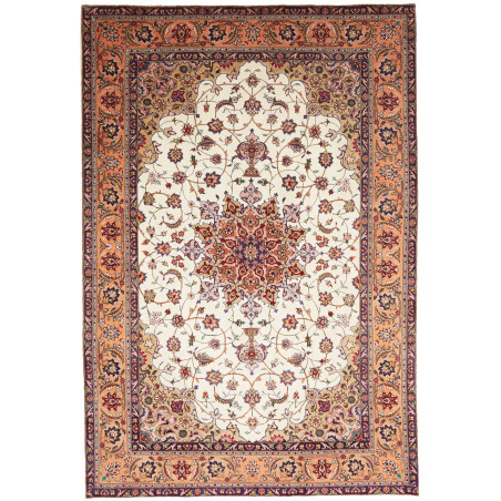 Tabriz 198x294 Cm Tabriz, Persia, Hand-carded Wool (warp: