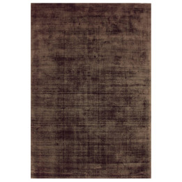 Rug Blade plain dark brown brown runner 66x240 c