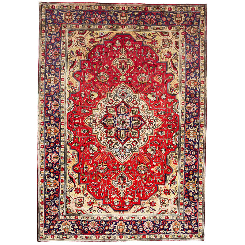 Tabriz 200x282 Cm Tabriz Persia Hand-carded Wool Cotton
