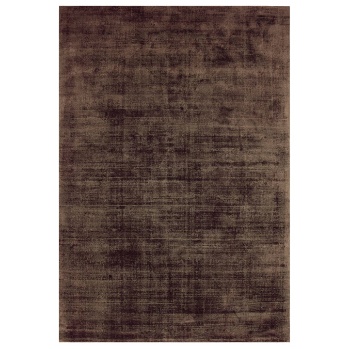Rug Blade plain dark brown brown runner 66x240 c