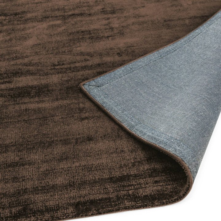 Rug Blade plain dark brown brown 160x230 cm