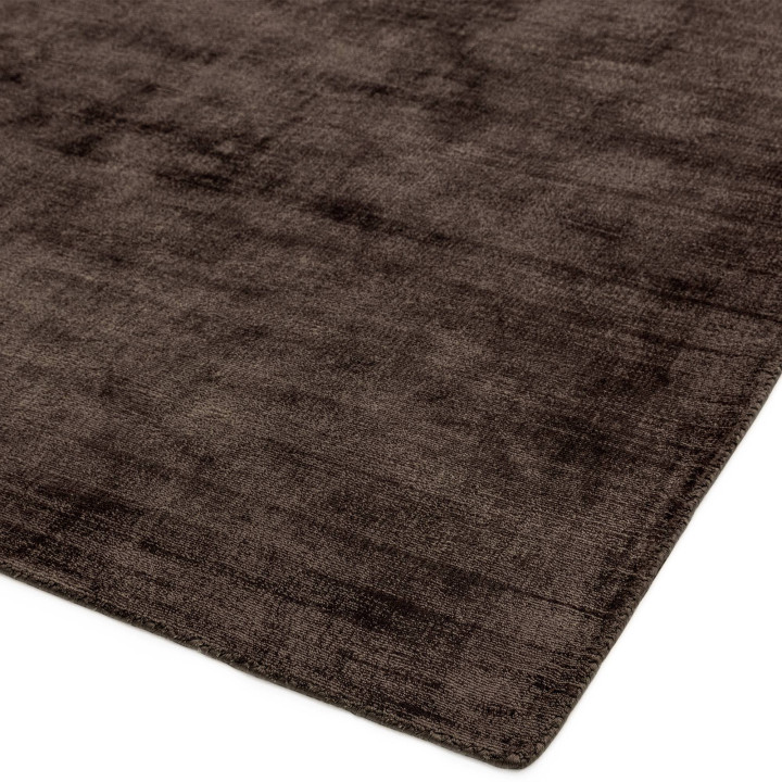 Rug Blade plain dark brown brown 240x340 cm
