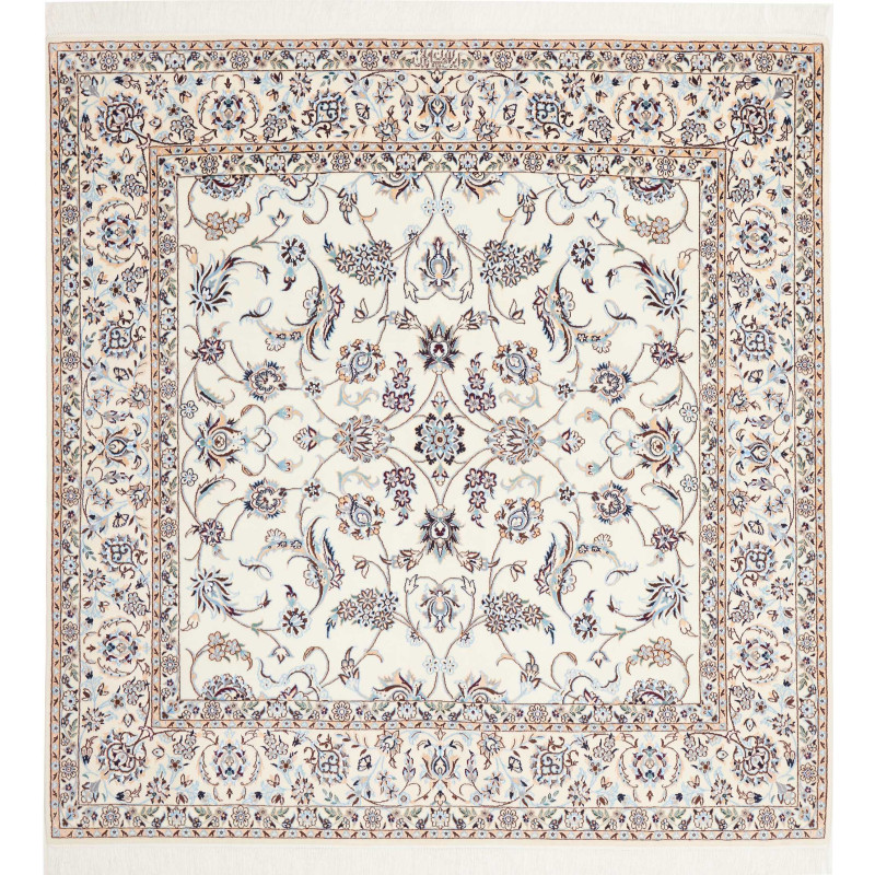 Nain 6la 156x161 Cm Nain 6la Persia Hand-carded Wool Silk
