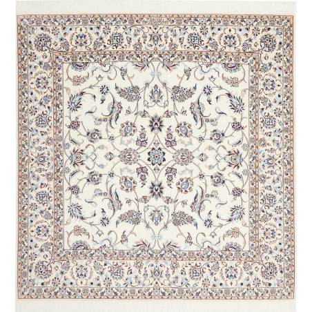 Nain 6la 156x161 Cm Nain 6la Persia Hand-carded Wool Silk