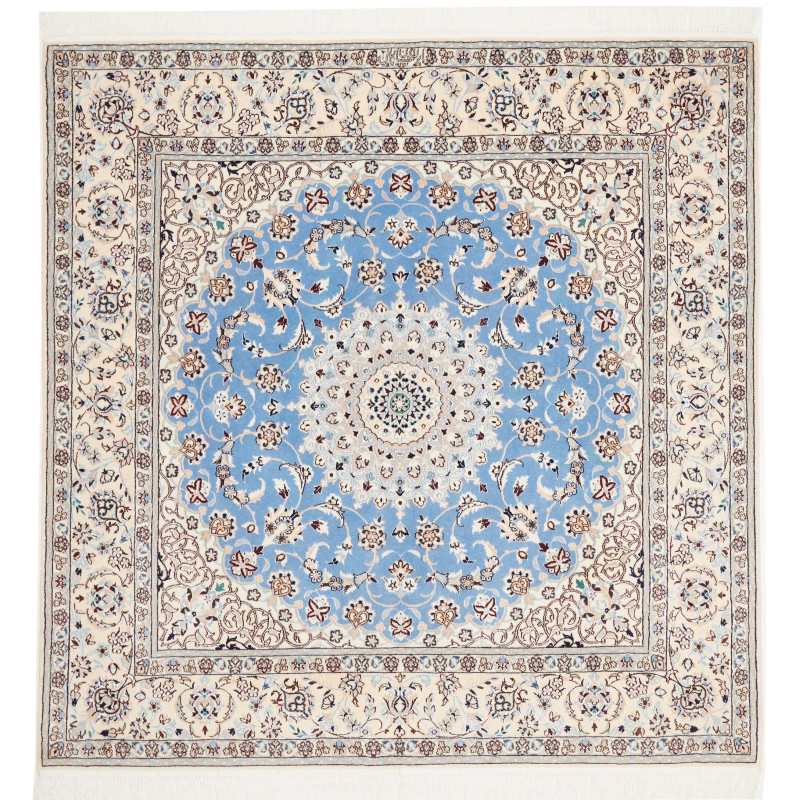 Nain 6la 151x154 Cm Nain 6la, Persia, Hand-carded Wool And