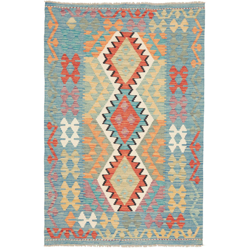 Kilim 102x155 Cm Kilim Afghanistan Hand-carded Wool (cotton
