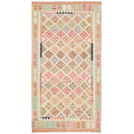 Kilim 105x196 Cm Kilim Afghanistan Hand-carded Wool (warp