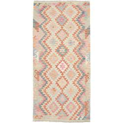 Kilim 97x207 Cm Kilim, Afghanistan, Hand-carded Wool (warp:
