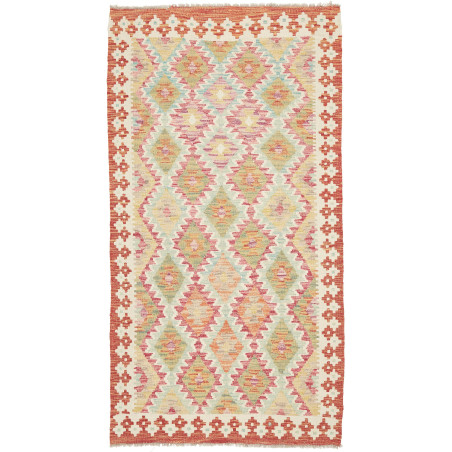 Kilim 102x192 Cm Kilim Afghanistan, Hand-carded Wool