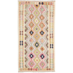 Kilim 104x198 Cm Kilim, Afghanistan, Hand-carded Wool (warp: