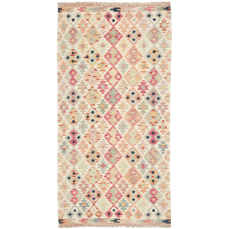 Kilim 100x203 Cm Kilim Afghanistan Hand-carded Wool (warp: