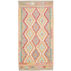 Kilim 100x196 Cm Kilim Afghanistan Hand-carded Wool (warp: