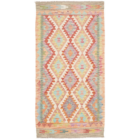 Kilim 100x196 Cm Kilim Afghanistan Hand-carded Wool (warp: