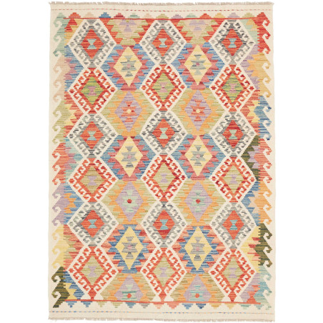 Kilim 127x176 Cm Kilim, Afghanistan, Hand-carded Wool (warp: