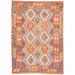 Kilim 126x176 Cm Kilim, Afghanistan, Hand-carded Wool, 0.3
