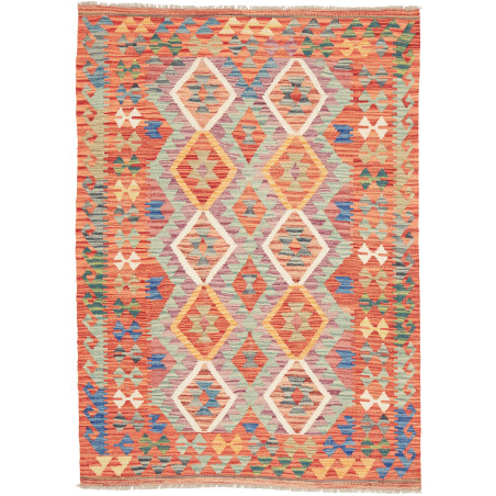 Kilim 126x176 Cm Kilim, Afghanistan, Hand-carded Wool, 0.3