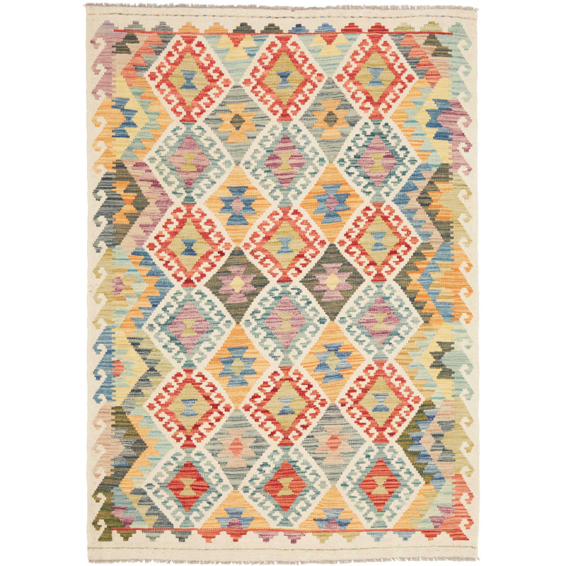 Kilim 123x172 Cm Kilim Afghanistan Hand-carded Wool (warp: