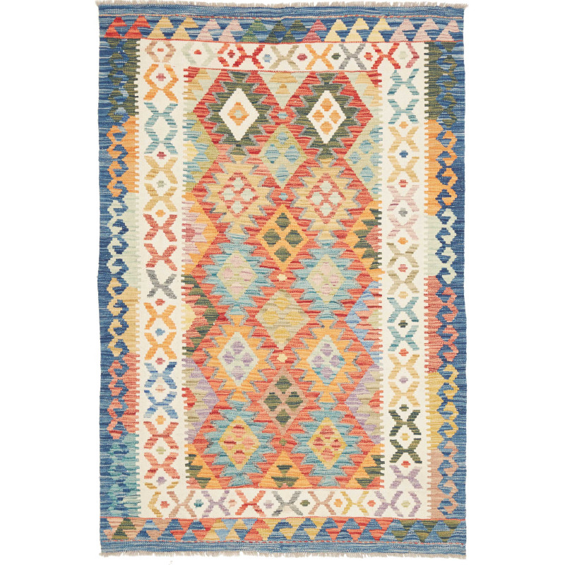 Kilim 123x182 Cm Kilim Afghanistan, Hand-carded Wool (warp: