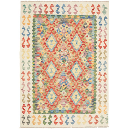 Kilim 127x178 Cm Kilim, Afghanistan, Hand-carded Wool (warp: