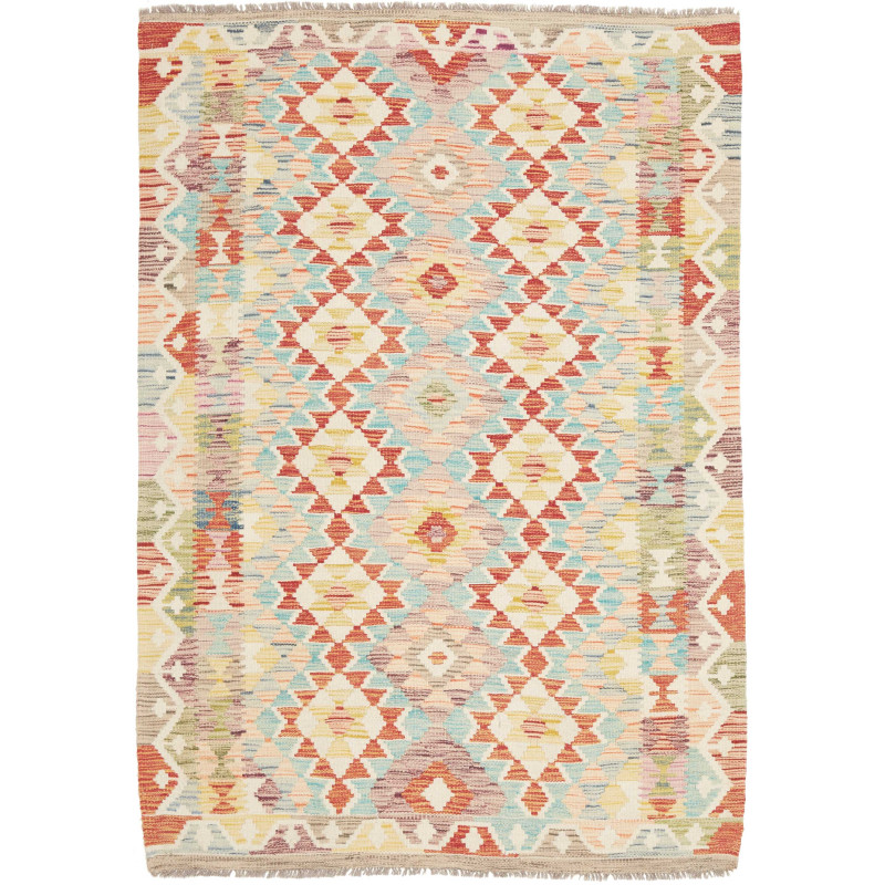 Kilim 128x178 Cm Kilim Afghanistan Hand-carded Wool (warp: