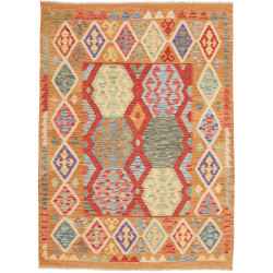Kilim 133x178 Cm Kilim, Afghanistan, Hand-carded Wool