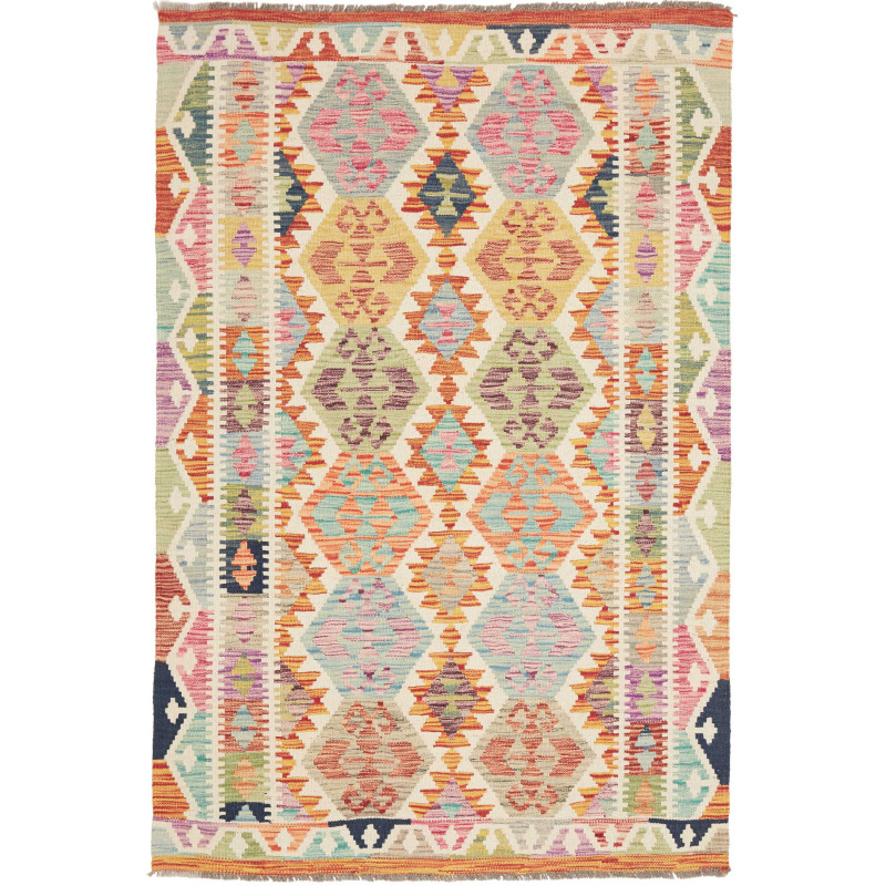 Kilim 124x182 Cm Kilim Afghanistan, Hand-carded Wool,