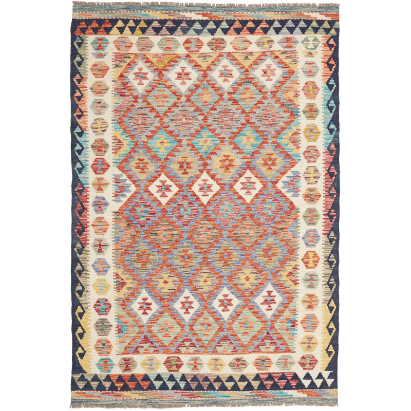 Kilim 127x192 Cm Kilim, Afghanistan, Hand-carded Wool (warp: