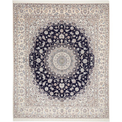 Nain 6la 252x308 Cm Nain 6la Persia Hand-carded Wool And