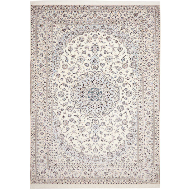 Nain 6la 252x356 Cm Nain 6la Persia, Hand-carded Wool And