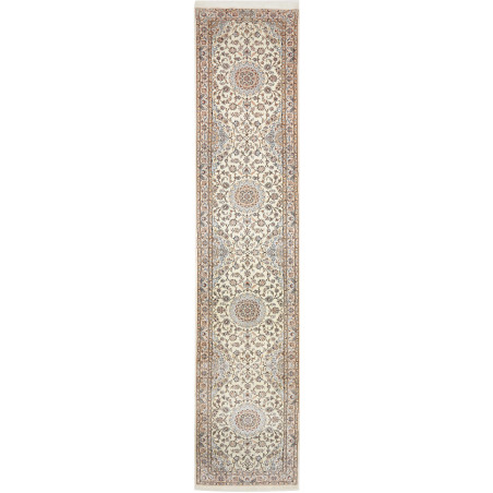Nain 6la 85x405 Cm Nain 6la, Persia, Hand-spun Wool And Silk