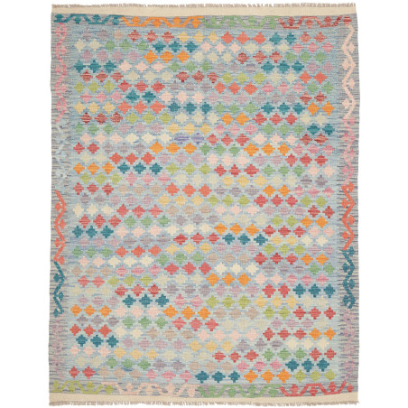 Kilim 152x197 Cm Afghan Kilim Hand-carded Wool Cotton Warp