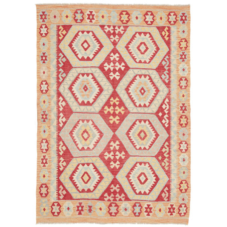 Kilim 142x200 Cm Kilim Afghanistan Hand-carded Wool 0.3 Cm
