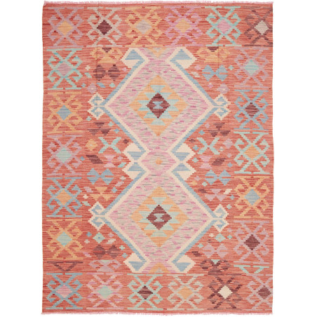 Kilim 148x200 Cm Kilim Afghan. Hand-carded Wool (warp: