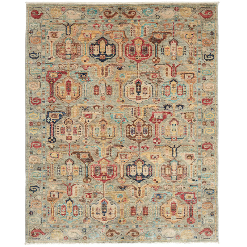 Rug Tribal Pakistan 148x186 Sage Green Blue