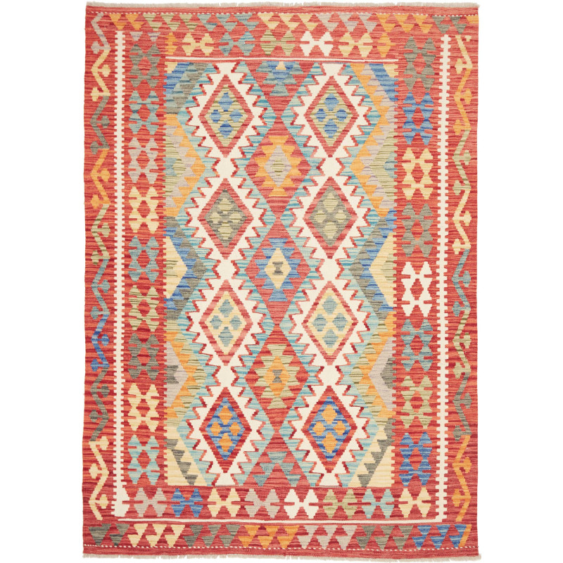 Kilim 155x217 Cm Kilim, Afghanistan, Hand-carded Wool (warp: