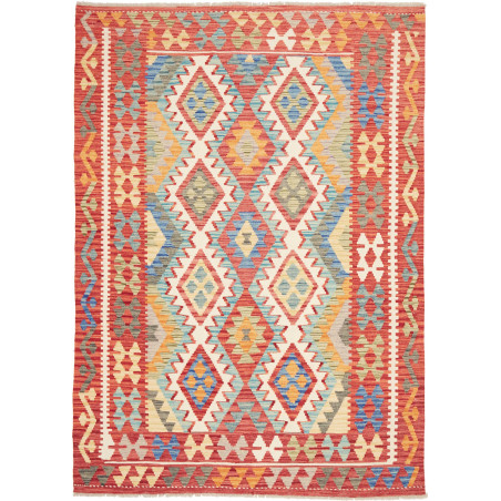 Kilim 155x217 Cm Kilim, Afghanistan, Hand-carded Wool (warp: