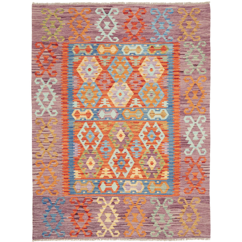 Kilim 148x200 Cm Kilim, Afghanistan, Hand-carded Wool (warp: