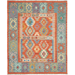 Kilim 157x193 Cm Kilim, Afghanistan, Hand-carded Wool, 0.3