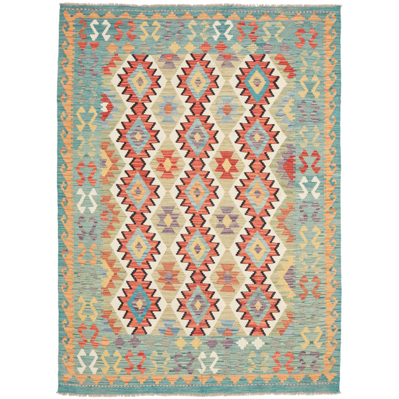 Kilim 147x197 Cm Kilim Afghanistan, Hand-carded Wool (cotton