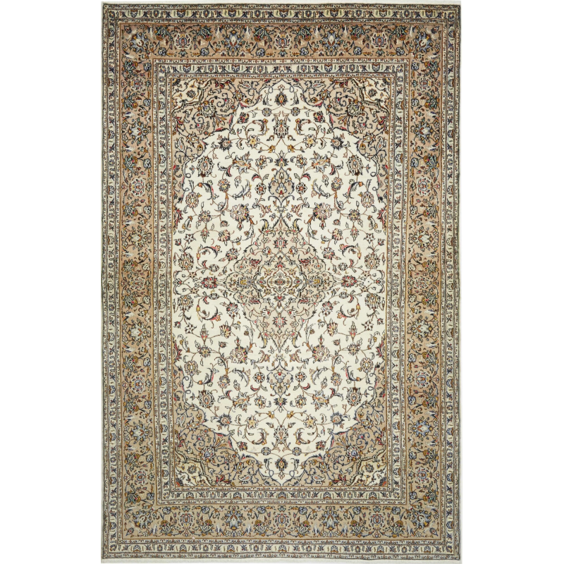 Kashan 198x312 Cm Kashan Persia Hand-carded Wool (warp: