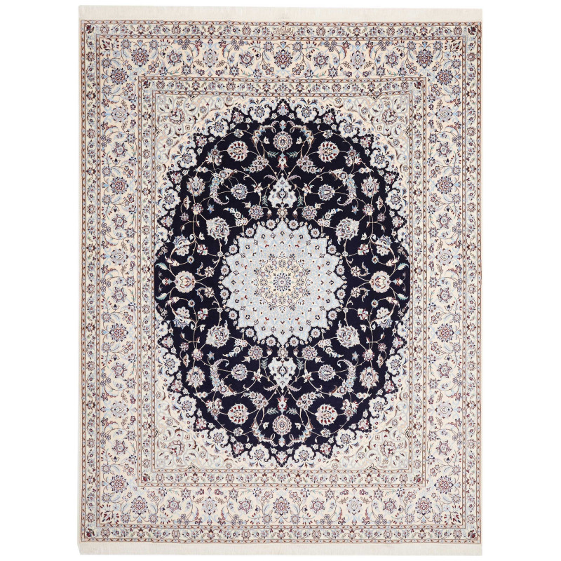 Nain 6la 208x270 Cm Nain 6la, Persia, Hand-carded Wool And