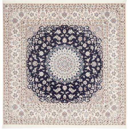 Nain 6la 211x208 Cm Nain 6la, Persia, Hand-carded Wool And