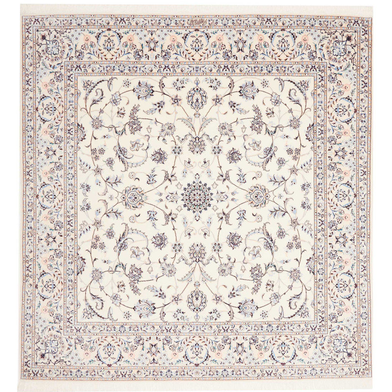Nain 6la 200x210 Cm Nain 6la, Persia, Hand-carded Wool And